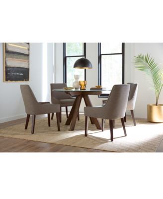 Furniture - 5 Pc. Dining Set (Gardley Round Table & 4 Everly II Side Chairs)
