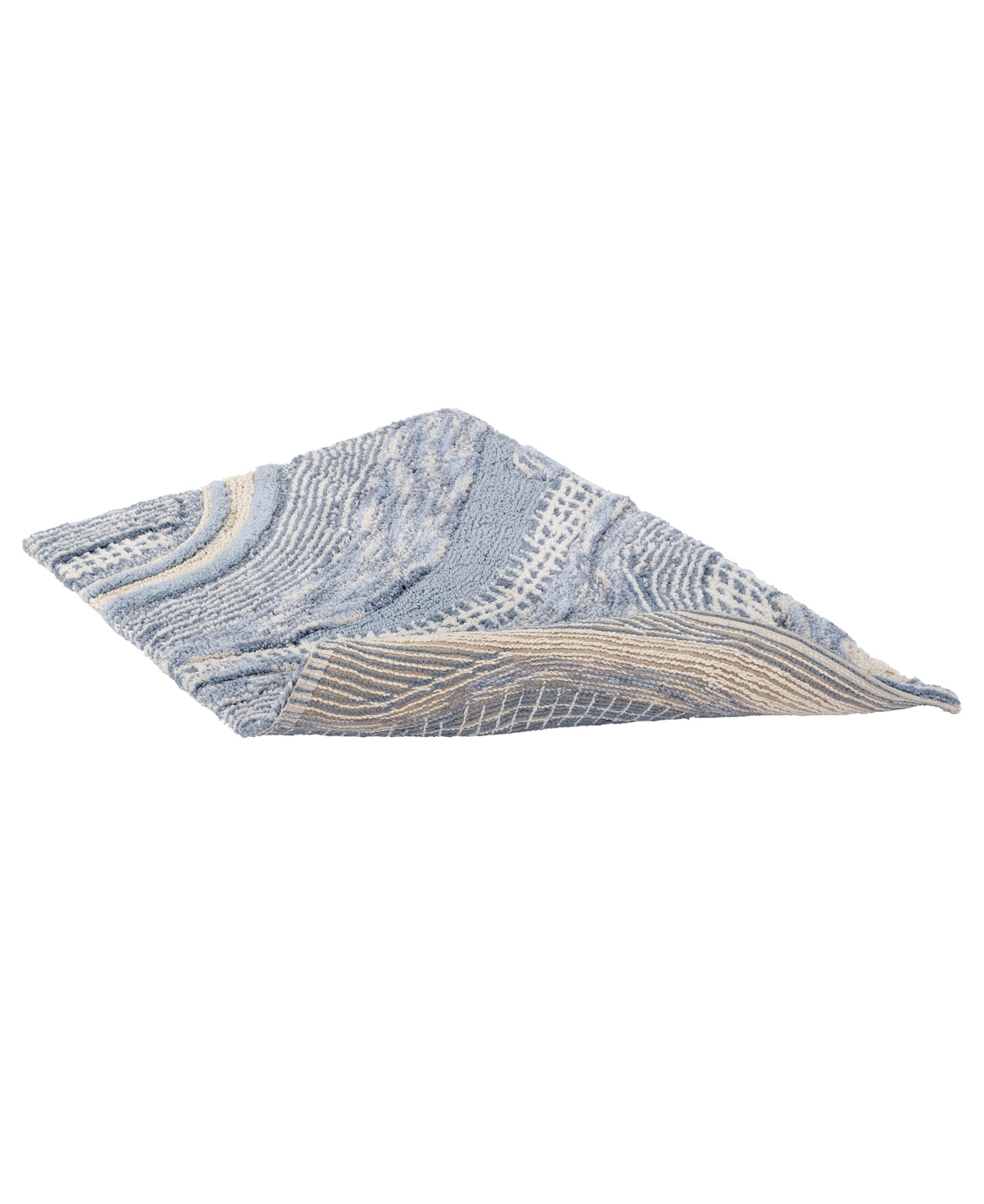 Avanti Waves Bath Rug In Blue