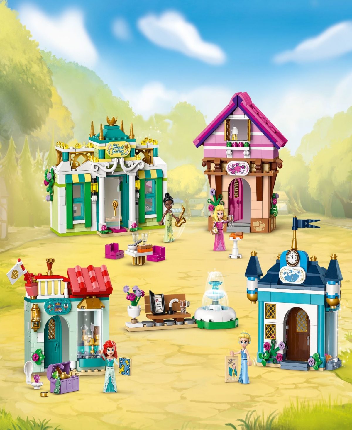 Shop Lego Disney Princess Market Adventure Toy Set 43246, 817 Pieces In Multicolor