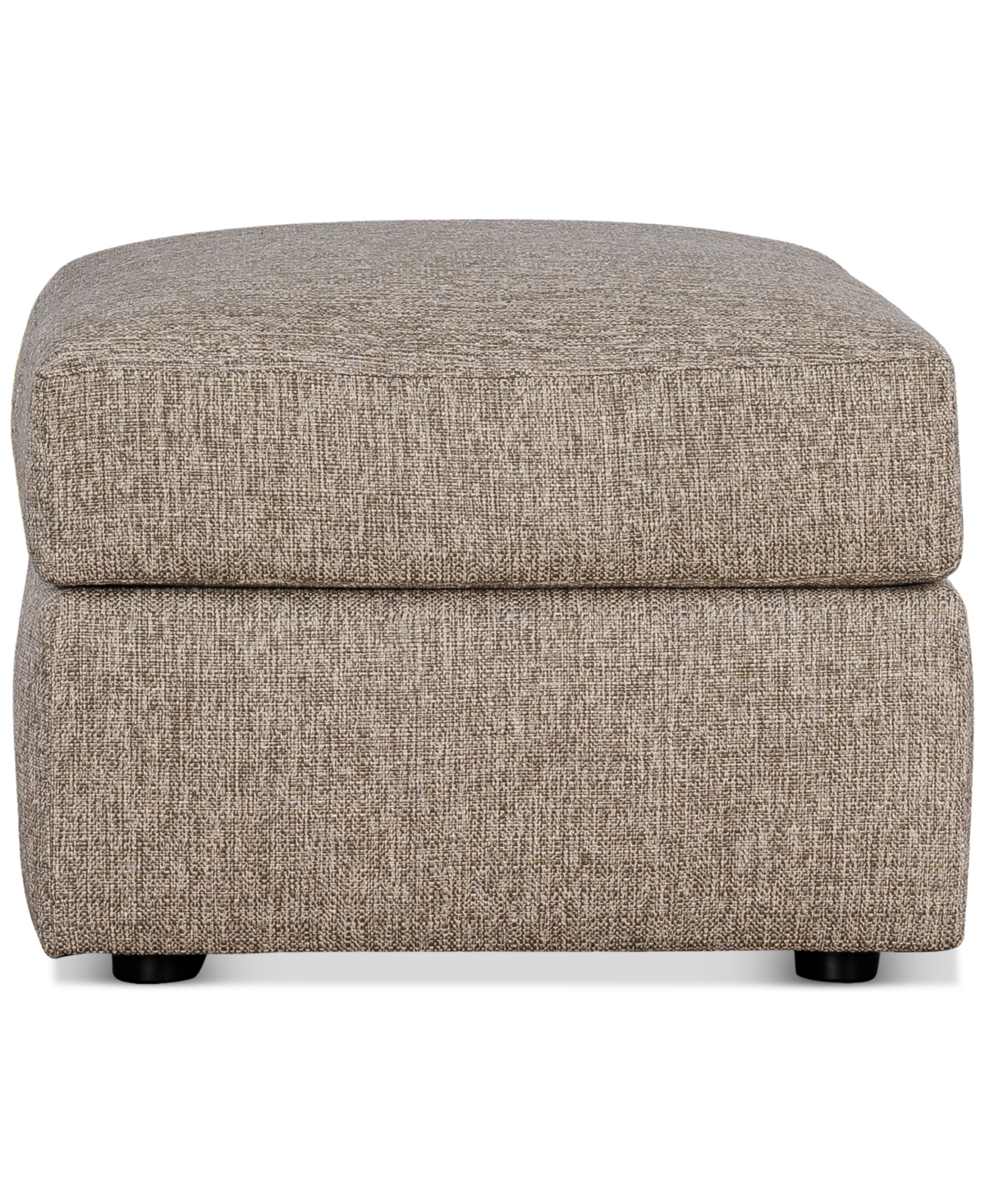 Macy's Tilmar Fabric Ottoman, Exclusively At  In Charcoal