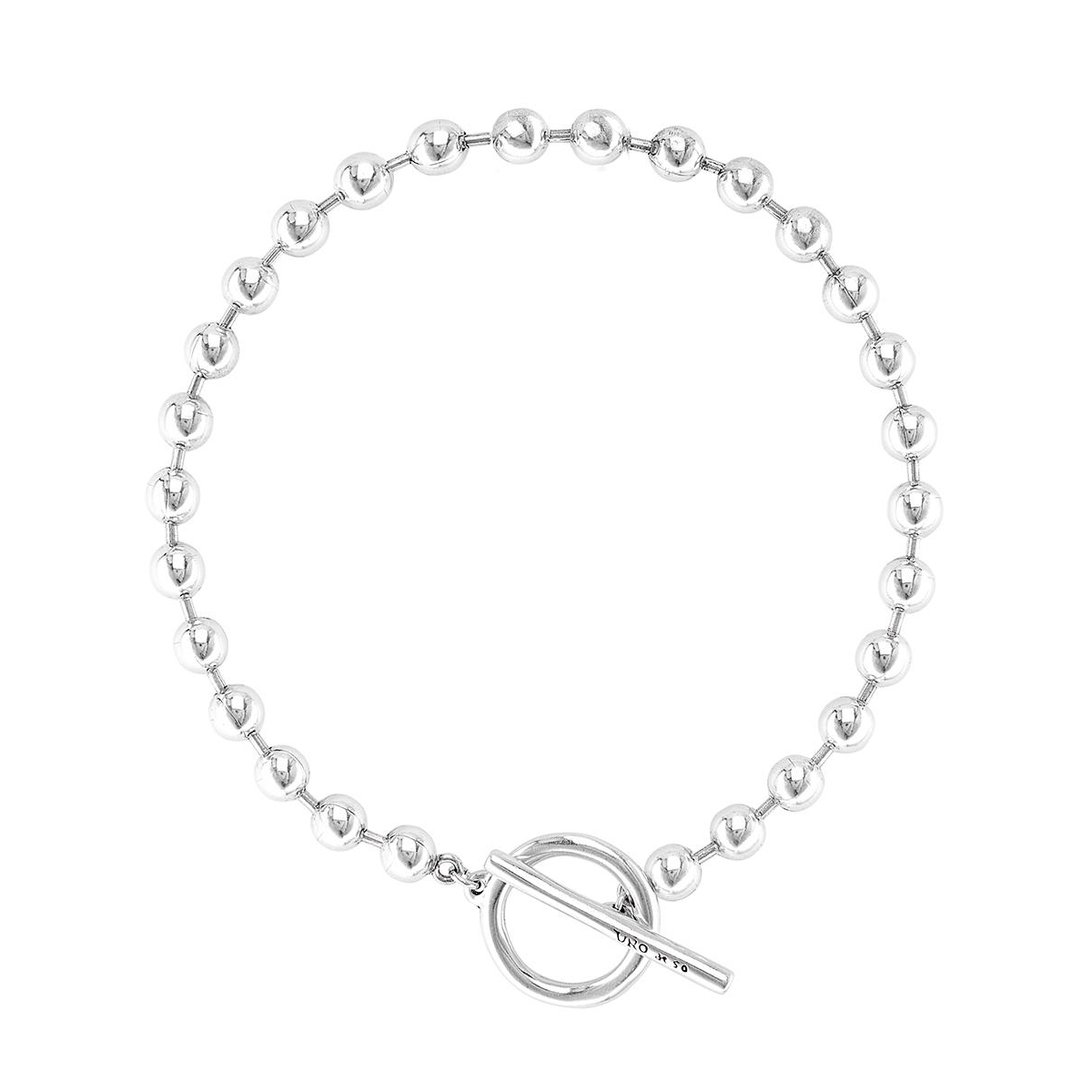 UNOde50 Sterling Silver Circle Logo Necklace - Silver