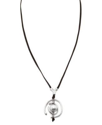 Sterling Silver-Plated Mother of Pearl Necklace