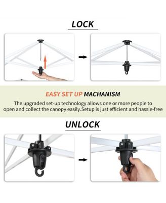 Khaki Oxford Cloth Folding Shed with Right-Angle 4-Sided Gauze Mesh and Double-Top Overhangs