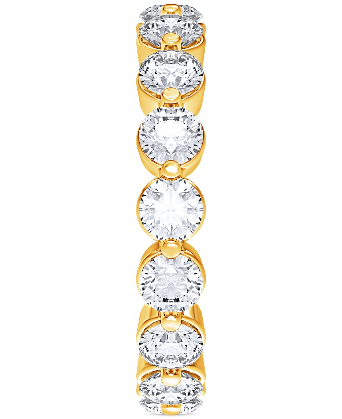 Macy's Diamond Eternity Ring (3 Ct. T.w.) In Platinum Or 14k Gold In Yellow Gold