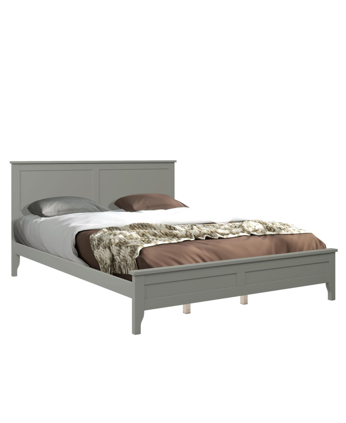 Streamdale Furniture Modern Solid Wood Platform Bed