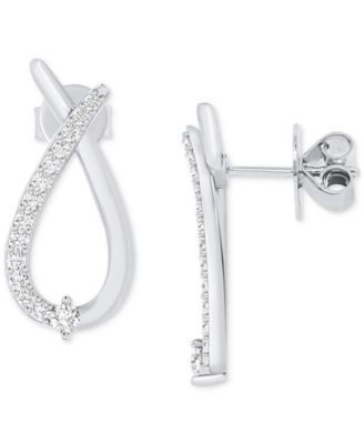 2-Pc. Set Diamond Pendant Necklace & Matching Earrings Set (1/2 ct. t.w.) in Sterling Silver