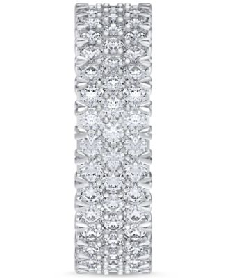 Diamond Three-Row Eternity Ring (3 ct. t.w.) in Platinum, 14k White Gold, 14k Gold, or 14k Rose Gold