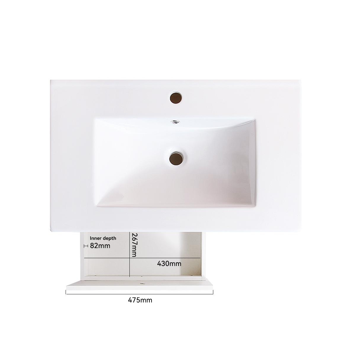 Streamdale Furniture Elegant Bathroom Vanity with Durable Plywood Base and Ceramic Sink