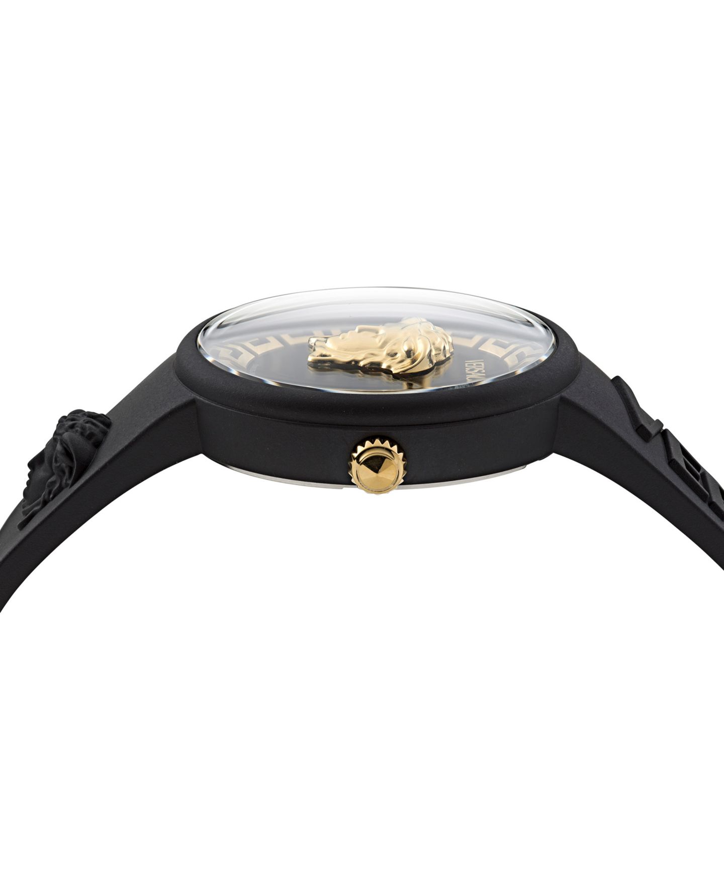 Женские часы Versace Swiss V-Pop Black Silicone Strap Watch 39mm — фото 3