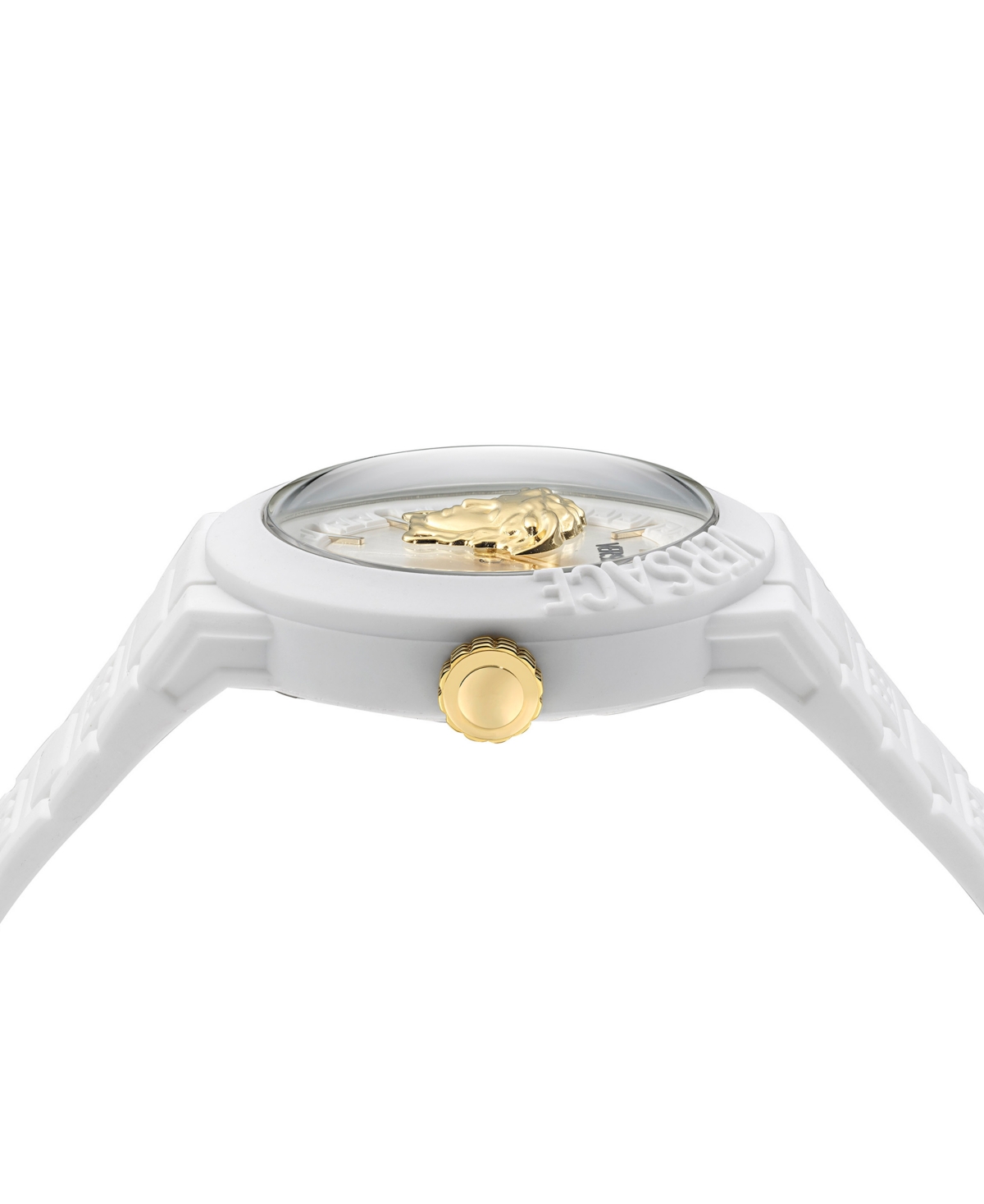 Versace Men's Swiss V-pop White Silicone Strap Watch 43mm In White