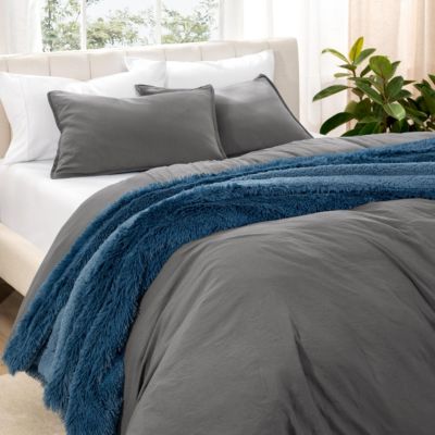 Ultra-Soft Sand washed Queen Duvet Cover & Sham Set