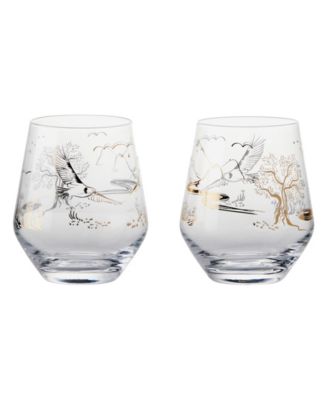 Skye Double Old Fashioned Tumblers / Stemless Wines, Set of 2