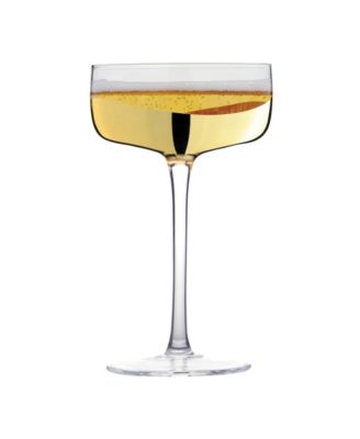 Wave Champagne Coupes, Set of 2