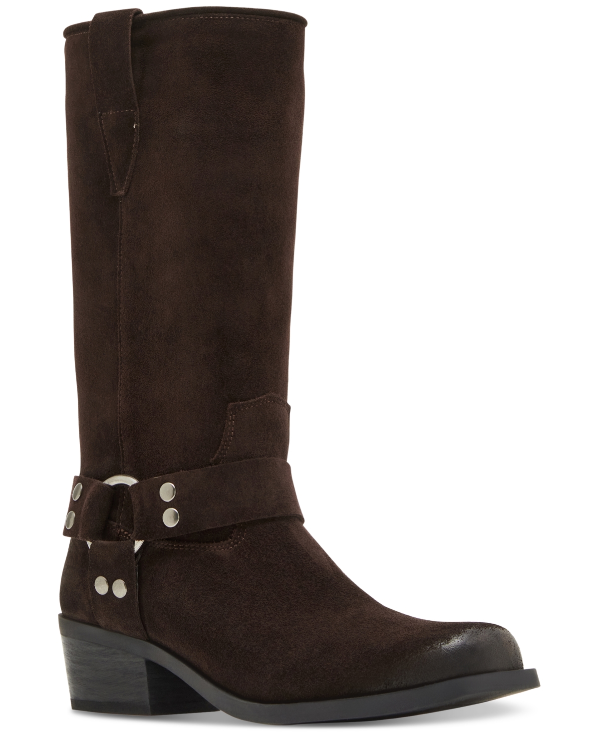 Steve Madden Ruskin Boot In Brown Suede