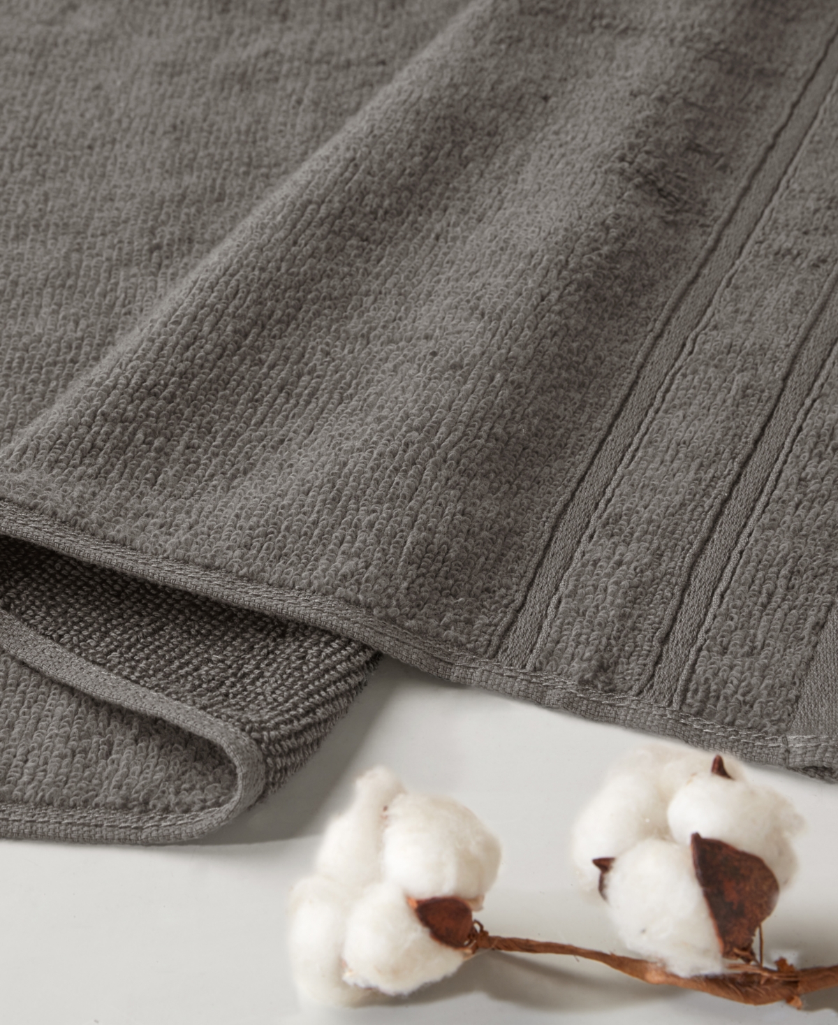 510 Design Essential Quick Dry Cotton 6-pc. Bath Towel Set In Grey