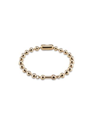 Sterling Silver and 18k Gold Multiple Beads Bracelet