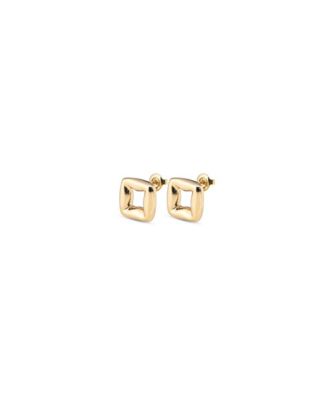 Metal Alloy Clasp Stud Earrings