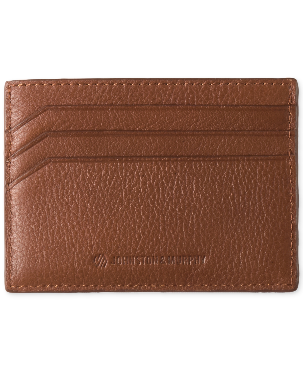 Men's Weekender Pebbled Leather Card Case - Tan