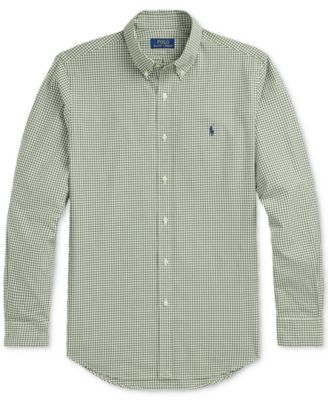 Men's Classic-Fit Gingham Stretch Poplin Shirt