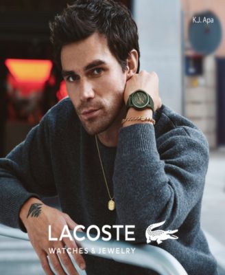 L.12.12 Automatique Men's Green Leather Strap Watch 44mm