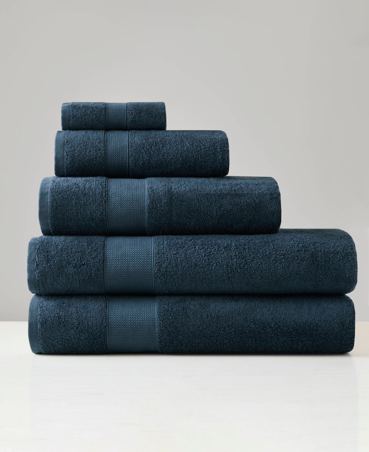 510 Design Premium Turkish Cotton Plush 6-pc. Bath Towel Set In Navy