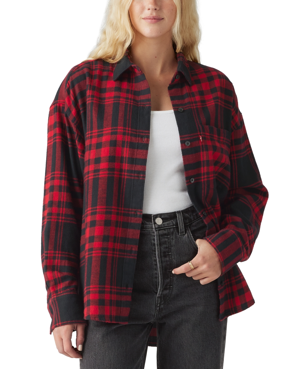 Levi's Women's Henri Plaid-Print Shirt