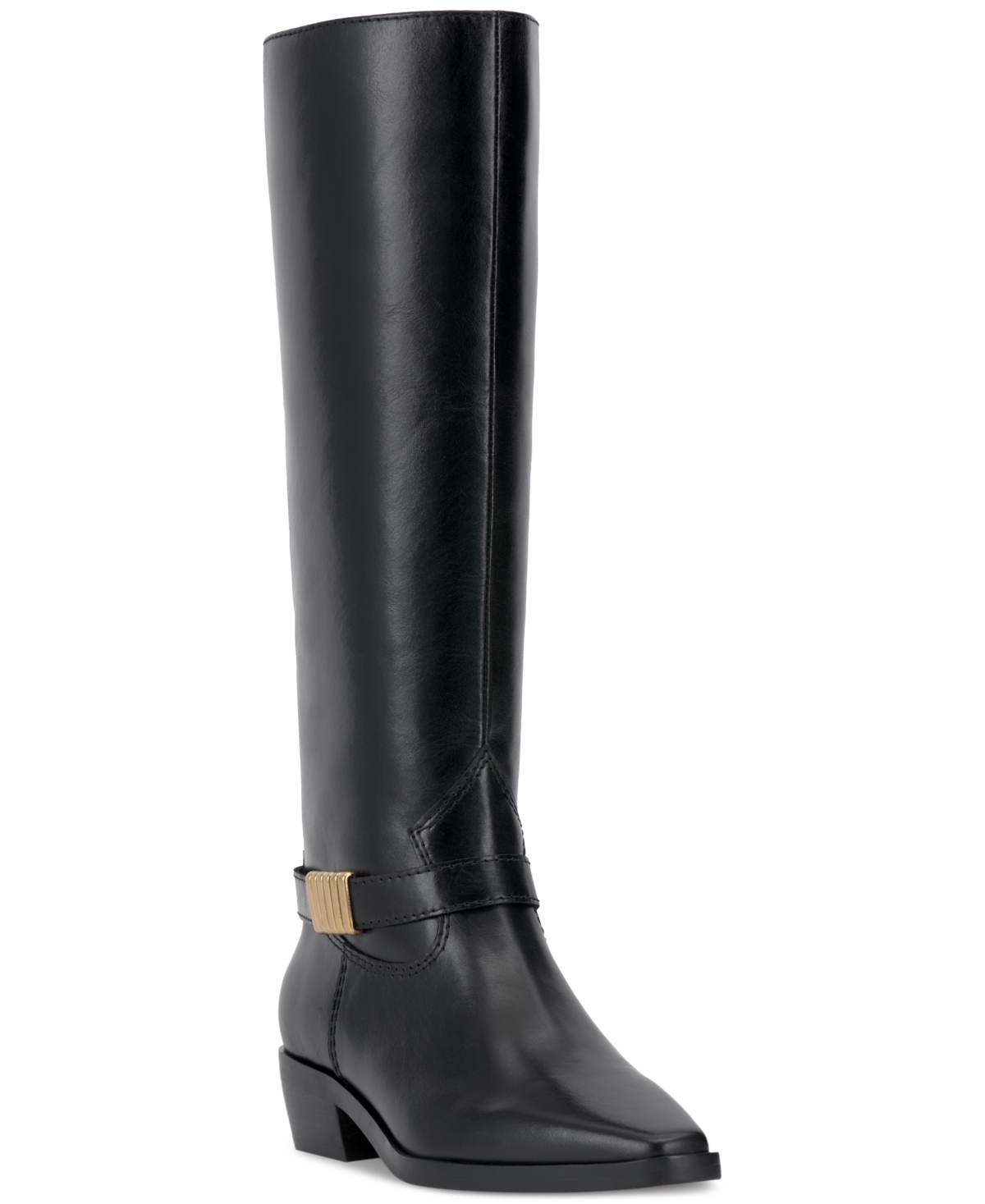 Vince Camuto Gini Knee High Boot In Black Leather