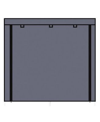 7-Tier Portable Shoe Rack with Fabric Cover for Organized Shoe Storage and Closet Organization