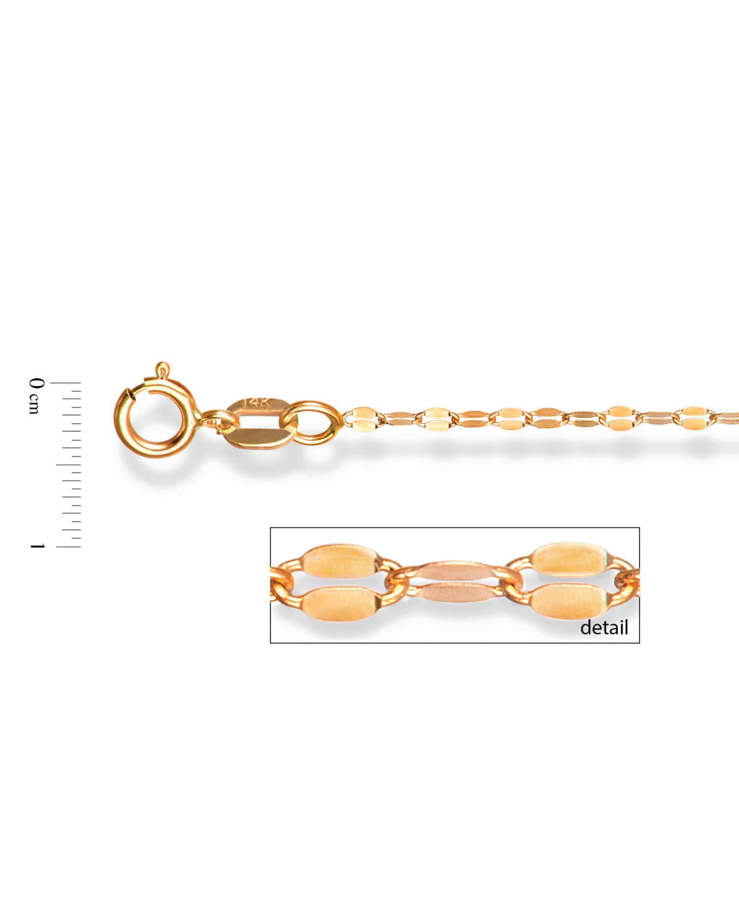 Mirror Link Chain Collection (1-1/2mm) in 14k Yellow, White and Rose Gold