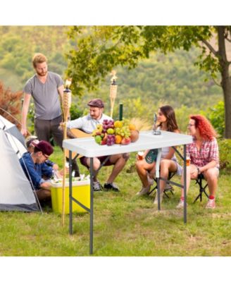 Folding Cleaning Sink Faucet Cutting Camping Table with Sprayer