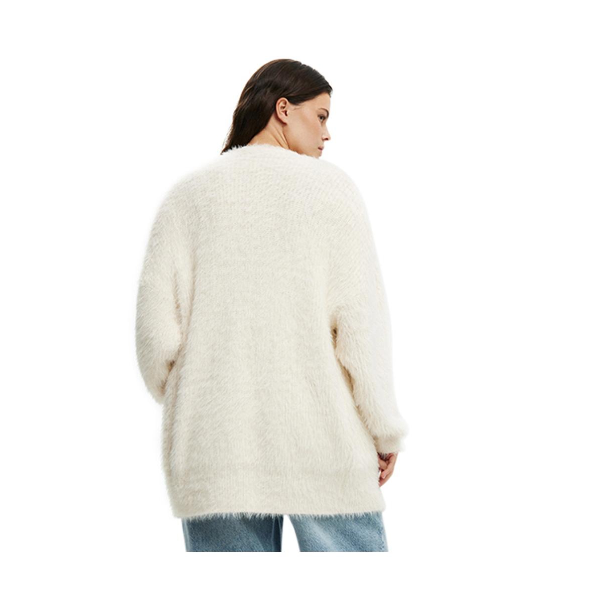 Cotton On Women's Faux Hair Longline Cardigan
