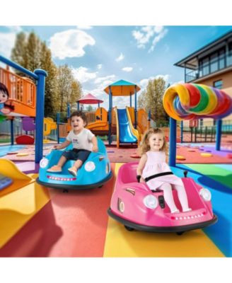 Ride on Bumper Car for Kids with Remote Control 360 Degree Spin LED Light