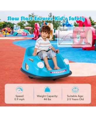 Ride on Bumper Car for Kids with Remote Control 360 Degree Spin LED Light