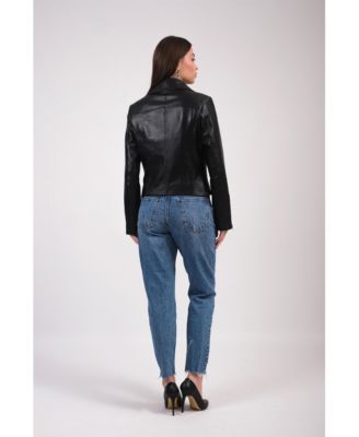 Women's Leather Jacket, Black