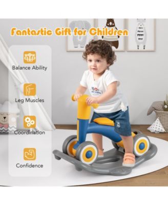 3 in 1 Rocking Horse with Detachable Balance Board and Seat