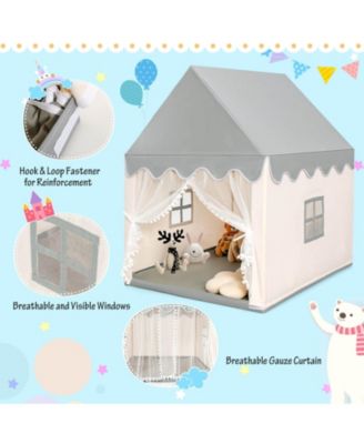Kids Large Play Castle Fairy Tent with Mat