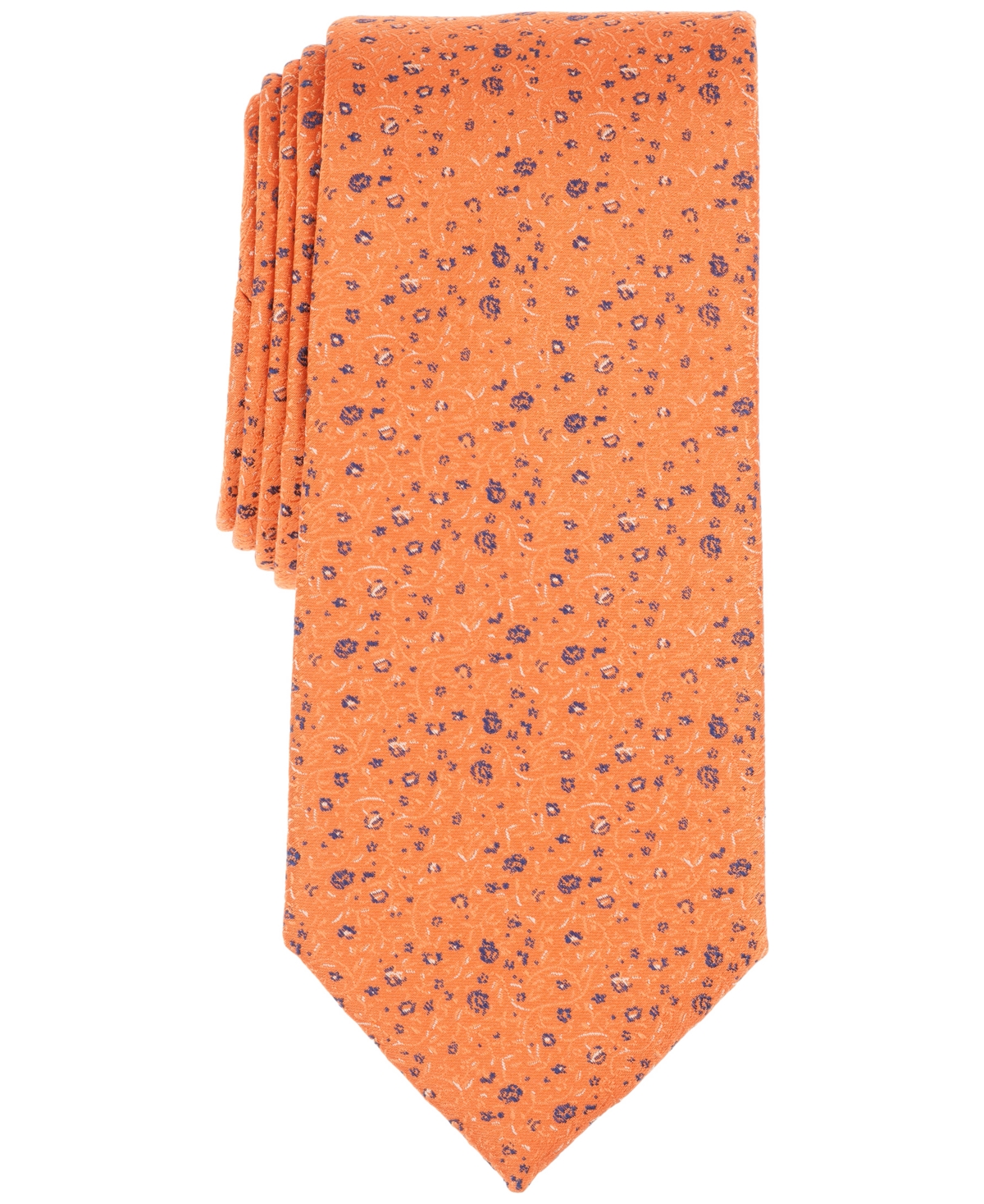 Shop Michael Kors Men's Nolan Floral Tie In Orange