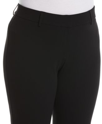 Plus Size Stretch Crepe Classic Fit Pants