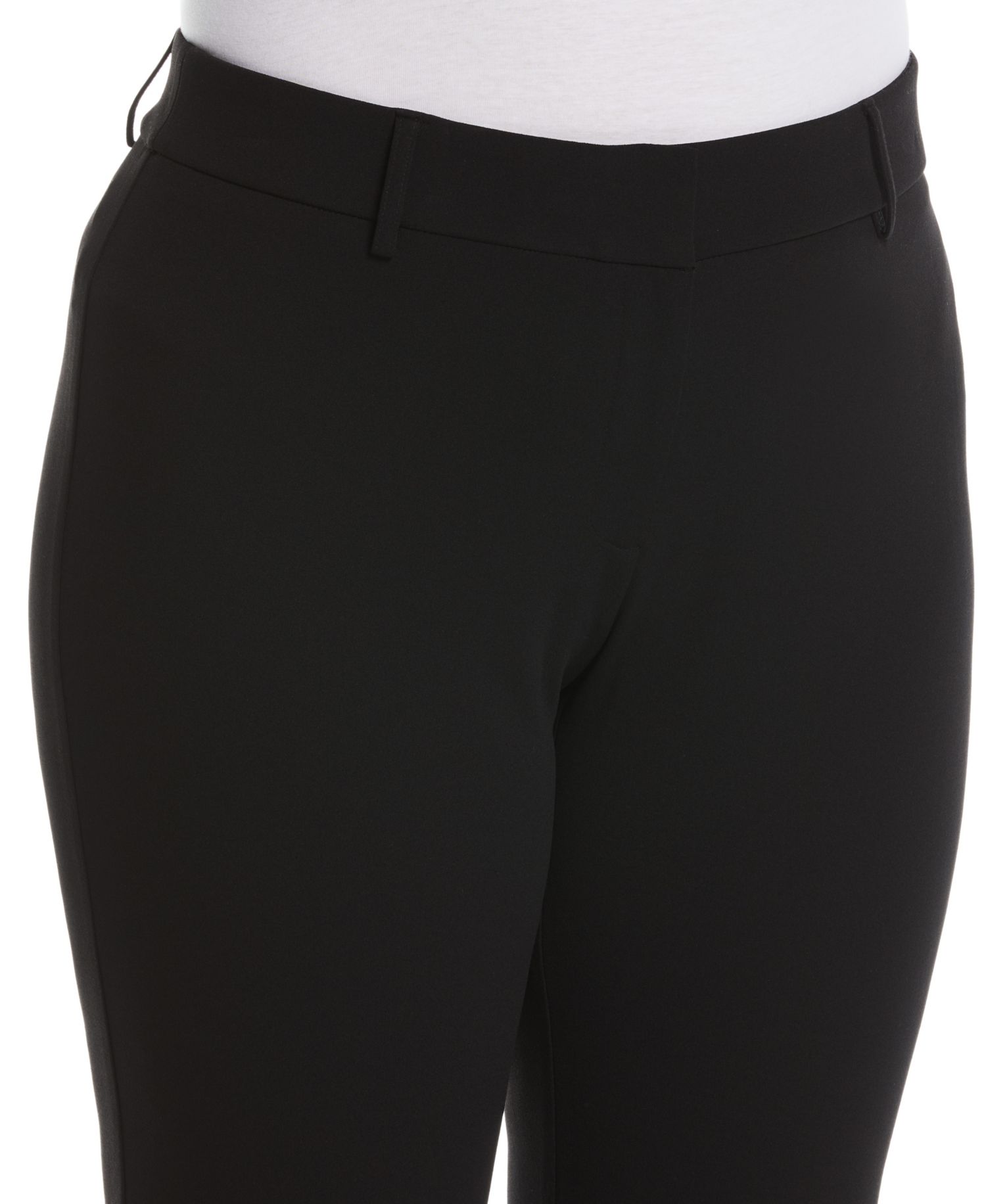 Petite Stretch Pull On Classic Fit Crepe Pants