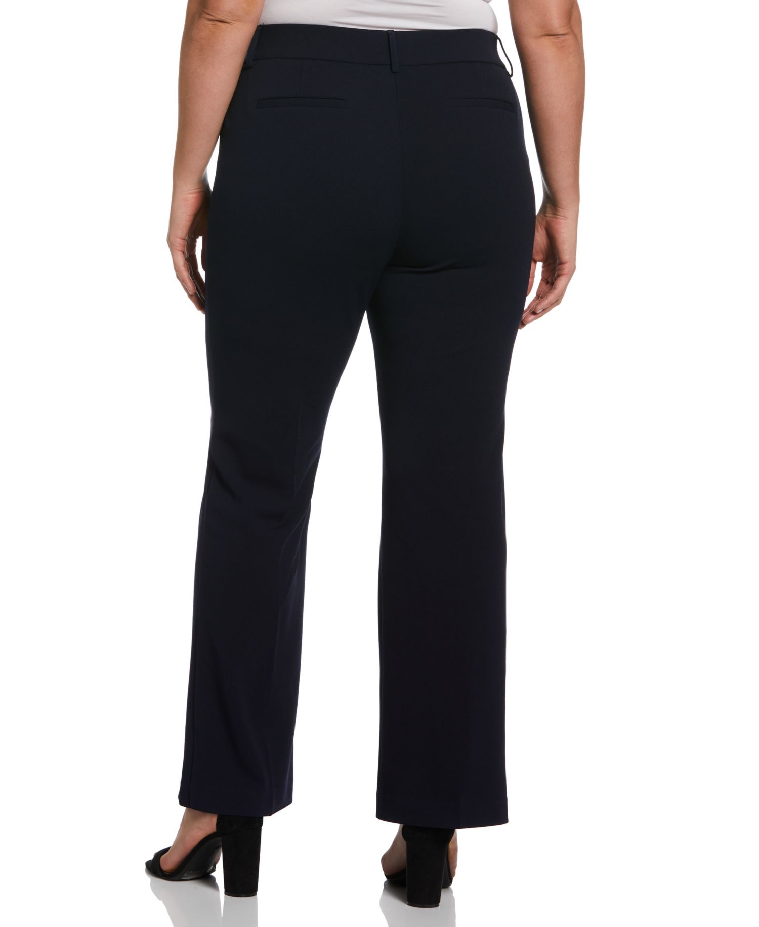 Petite Stretch Pull On Classic Fit Crepe Pants