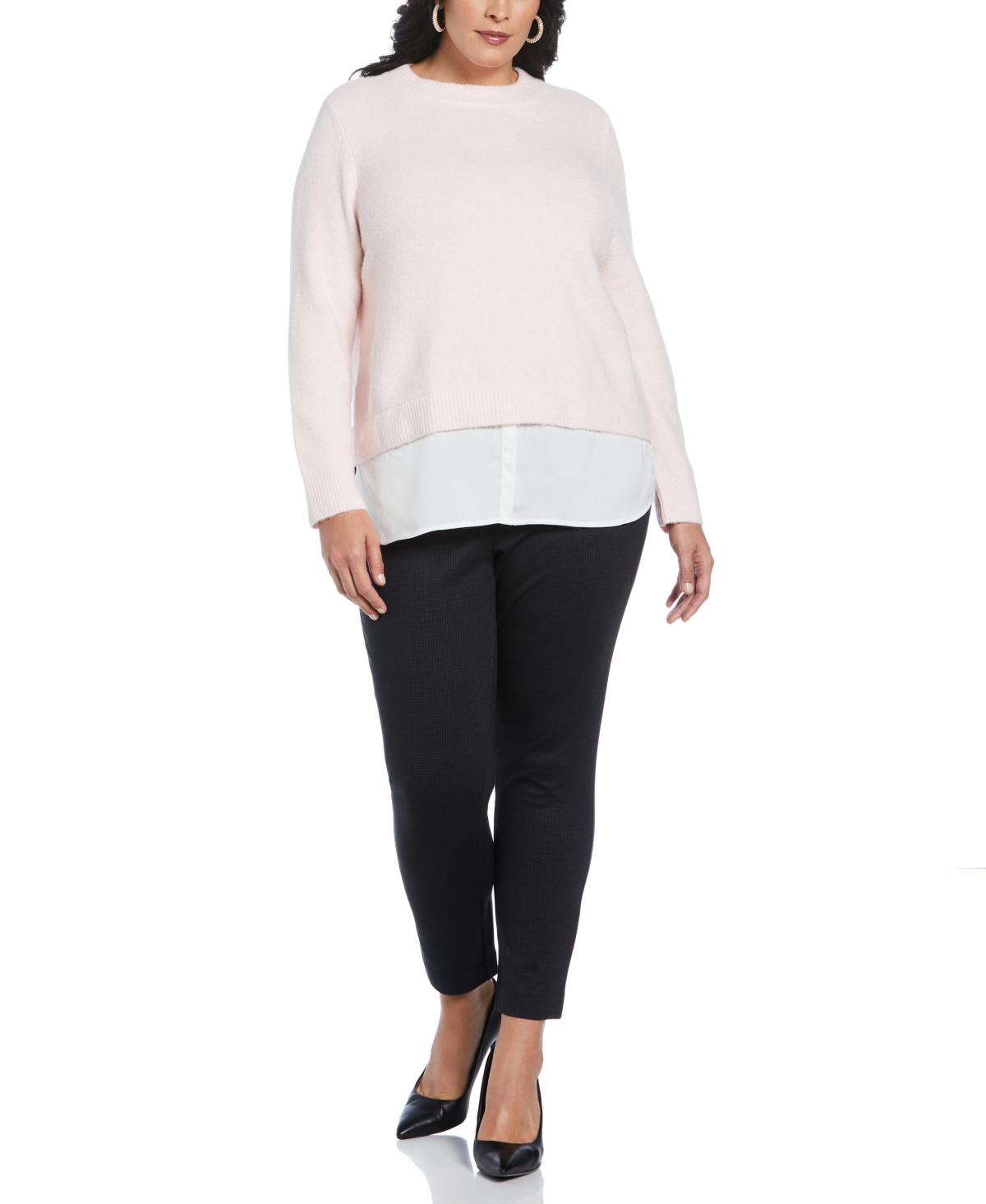 Rafaella Plus Size Layered Sweater
