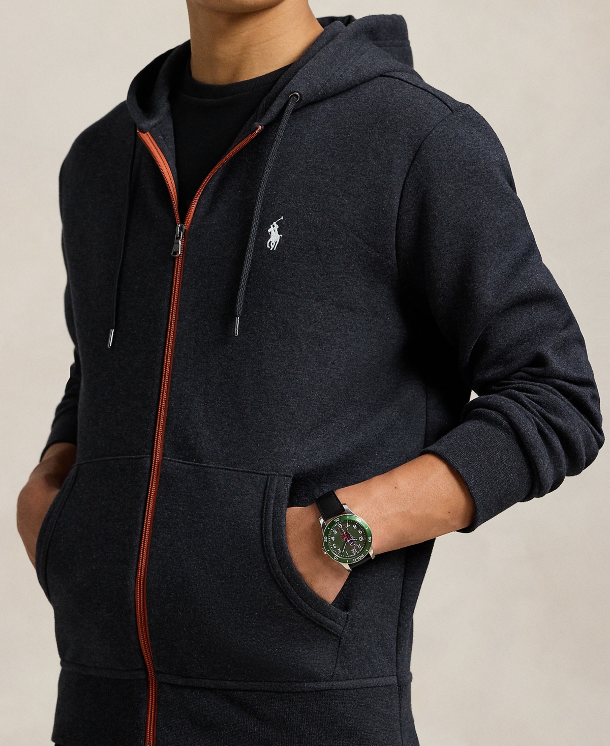 Polo Ralph Lauren Men's Double-Knit Full-Zip Hoodie