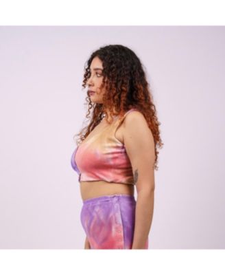 Women's Tie-Dyed Quinn Top with Front Opening