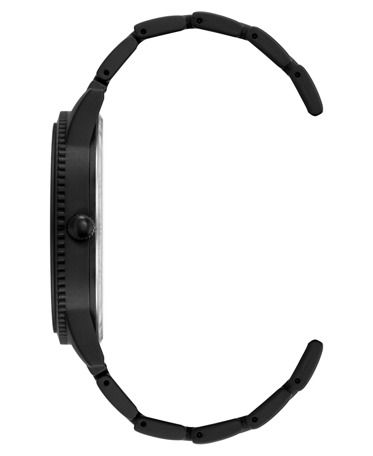 Steve Madden Men's Contemporary Black Alloy Metal Watch, 45mm In Blue,red,black