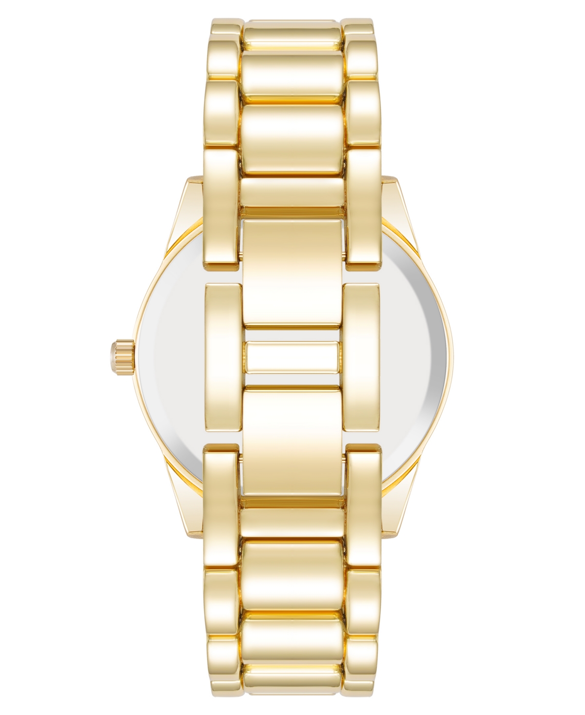 Steve Madden Women's Coin Edge Gold-Tone Alloy Metal Bracelet Watch, - Gold-Tone