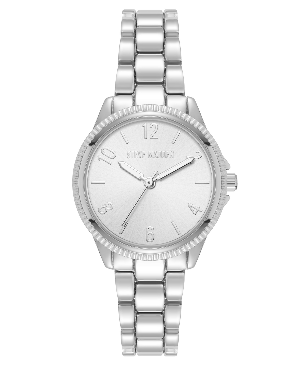 Women's Everyday Silver-Tone Alloy Metal Bracelet Watch, 30mm - Silver-Tone