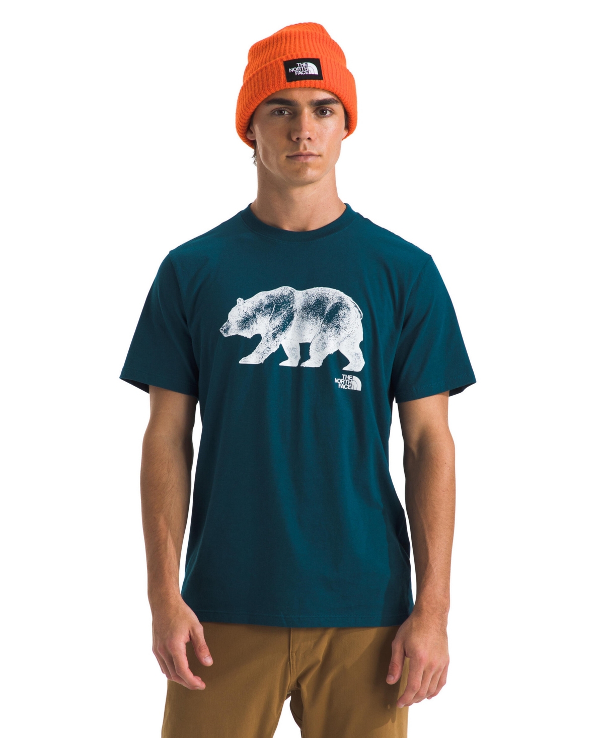 The North Face Men's Bear On The Move Standard-Fit Graphic T-Shirt