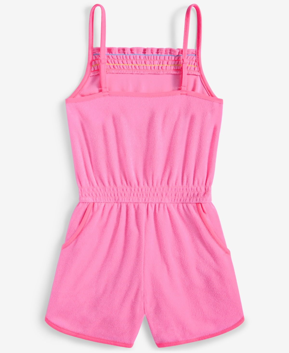Epic Threads Big Girls Towel Terry Romper, Exclusively At Macy's In Juicy Pink