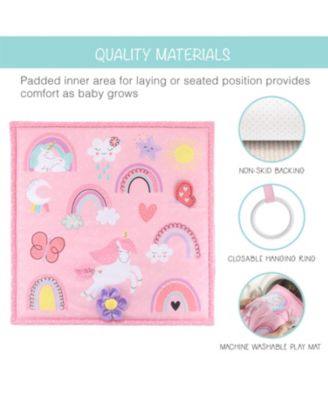 7 in 1 Baby Play Gym and Tummy Time Mat, Rainbow Paradise