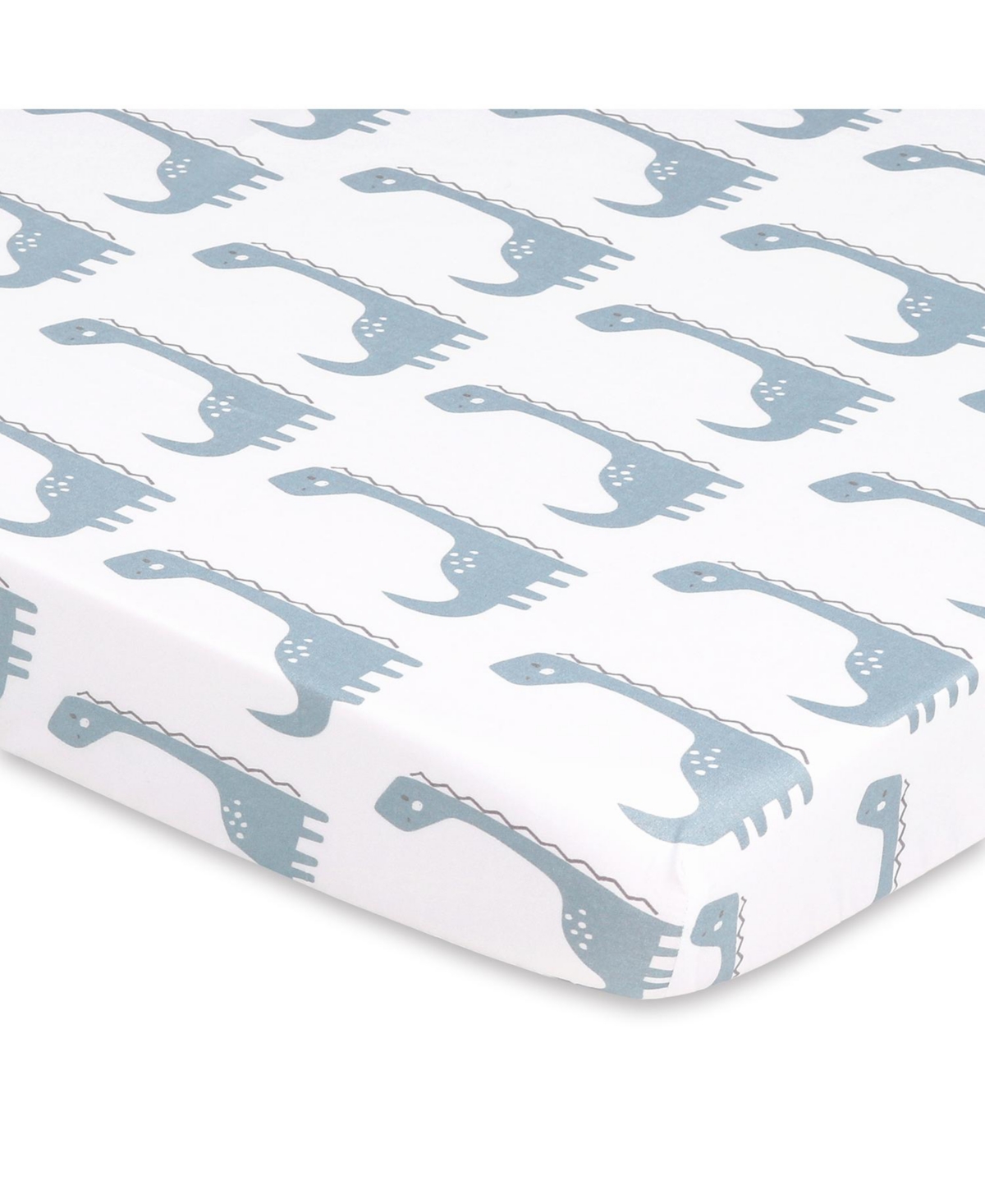 The Peanutshell Pack n Play, Mini Crib, Portable or Fitted Playard Sheets for Baby Boy,Dino, 3 Pack Set - Blue